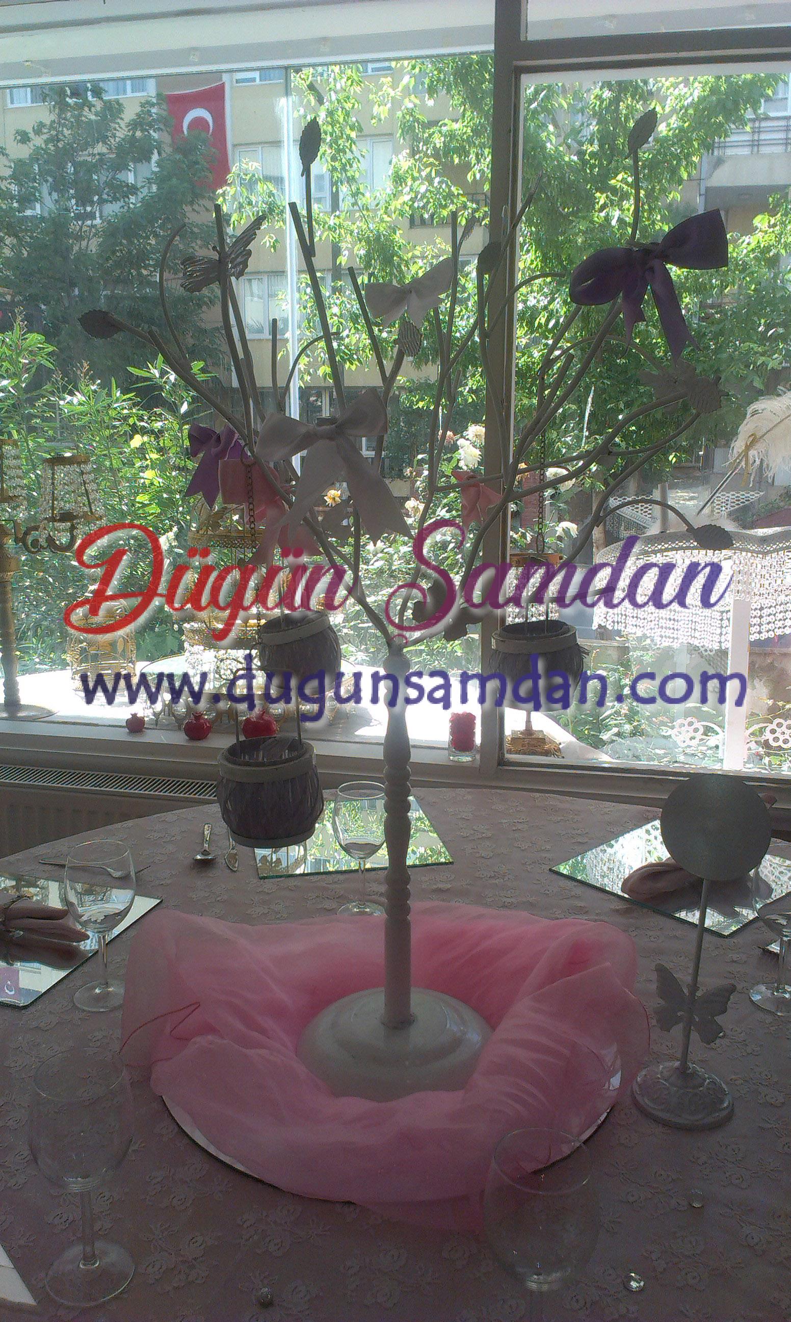 düğün ağaç şamdan
