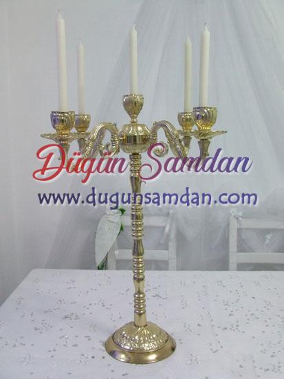 5 kollu şamdan