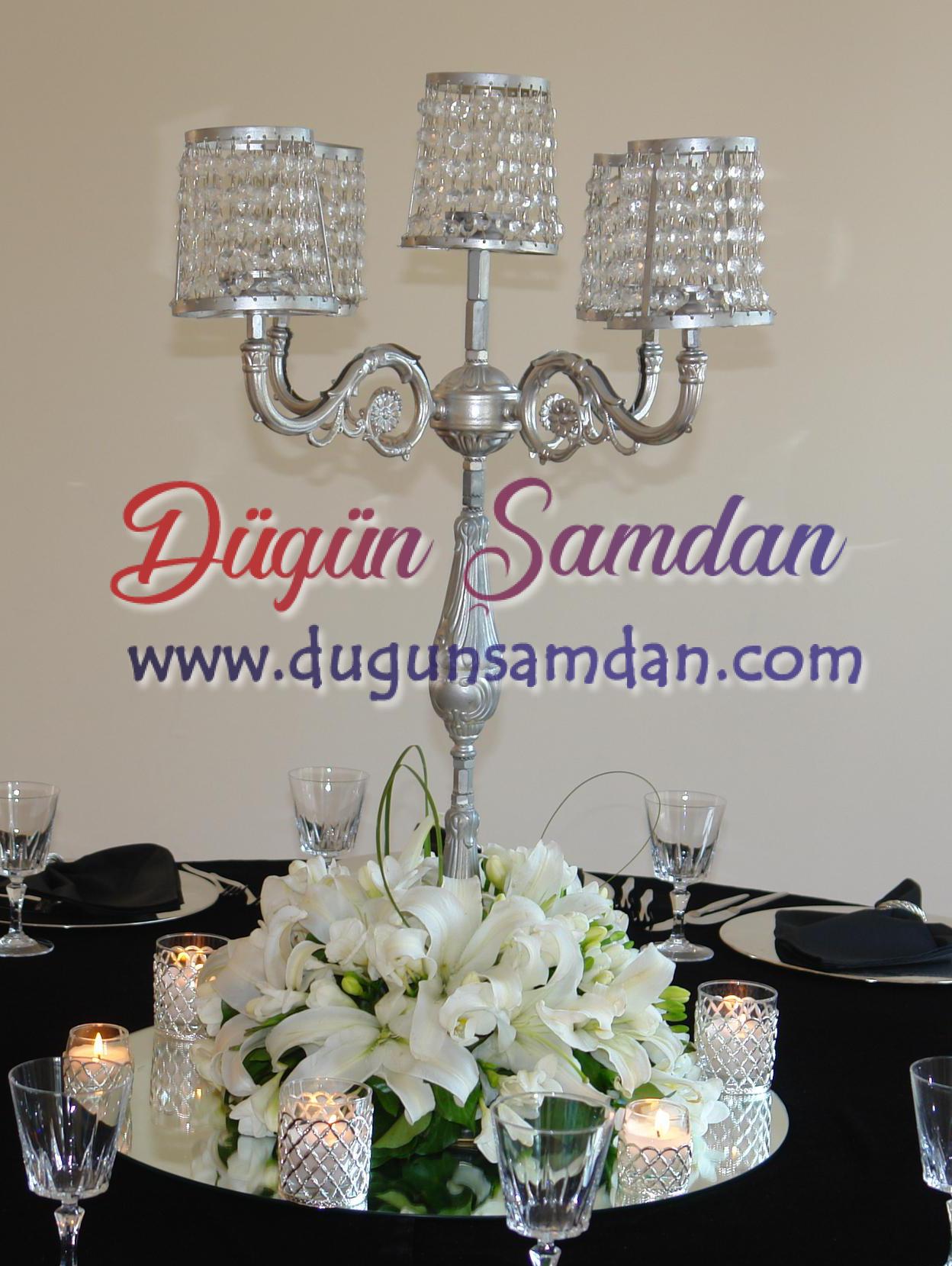 ucuz beş kollu şamdan