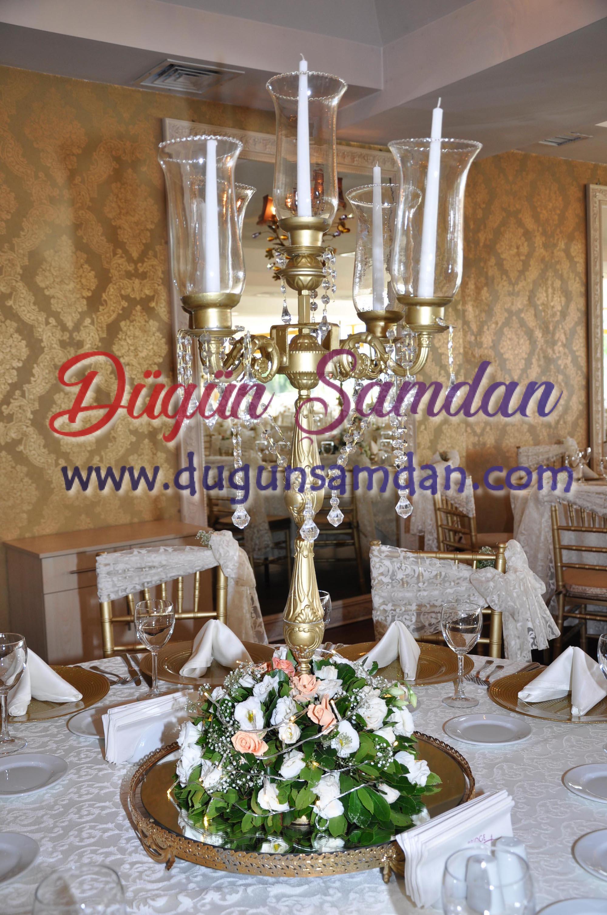 beş kollu otel şamdanı